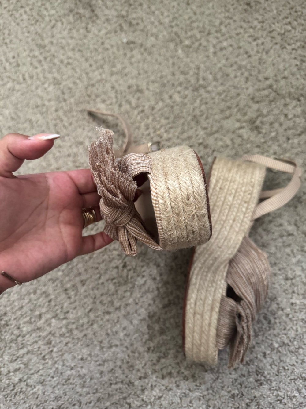 Loeffler Randall Knot Espadrille Sandals - Picture 5 of 13